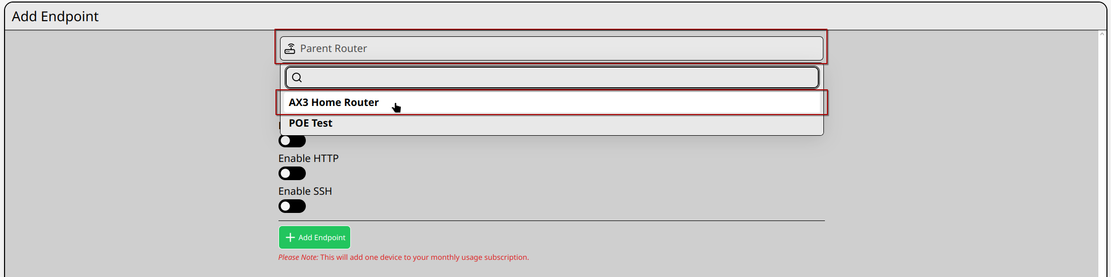 Add Endpoint
