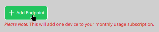Add Endpoint button