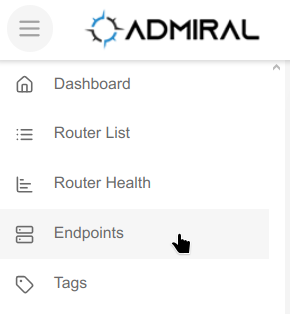 Endpoints Menu Item
